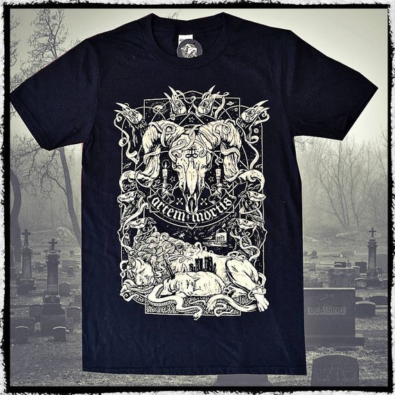 Artem Mortis Black Tee Shirt The Ritual | Etsy