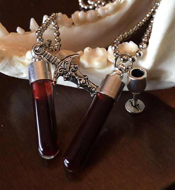 Bottle Charm Necklace Vial Necklace Blood Vial Ash Urn Spell Jar Keepsake |  eBay