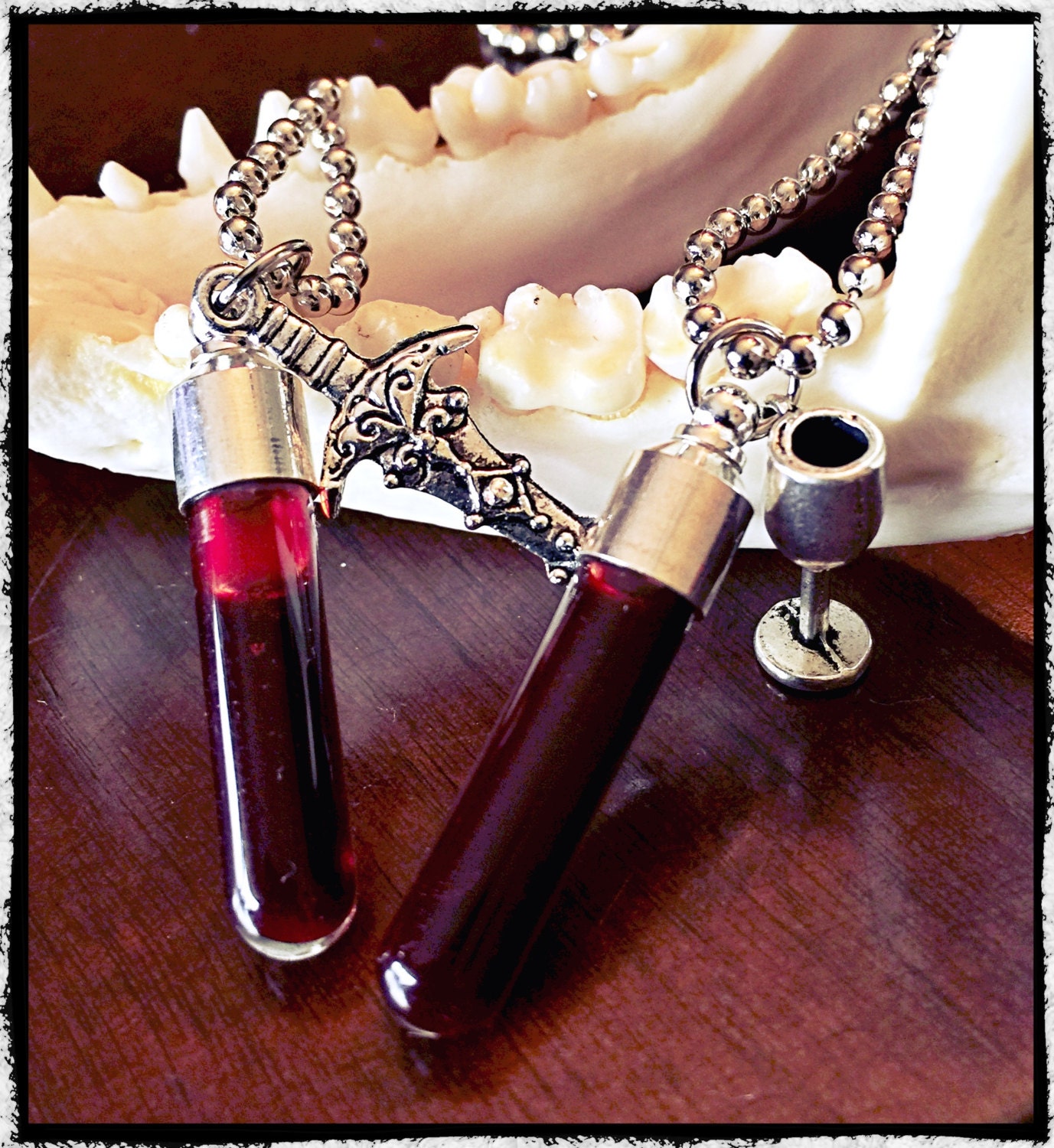 Blood Jewelry Blood Vial Necklace Gothic Blood Necklace Vampire Cosplay  Blood Jewelry Goth Vial Necklace Occult Jewelry - Etsy | Vial necklace,  Bottle necklace, Vials