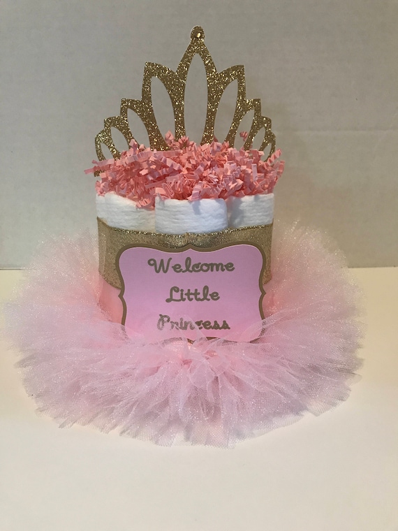 princess diaper cake with tutu