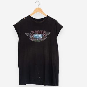 T-shirt Sturgis Motorcycle Pour Fille Taille Large - Edition Black Hills 2011, 100% Coton