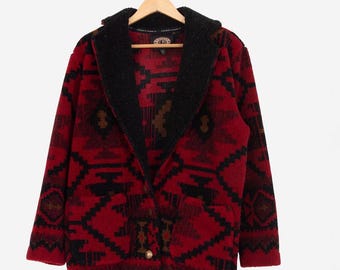 Vintage 90s Plant Print Zip up Fleece Jacket by Teddi - Etsy