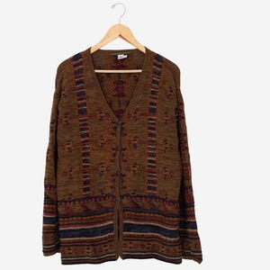 Geometric Cardigan - Etsy