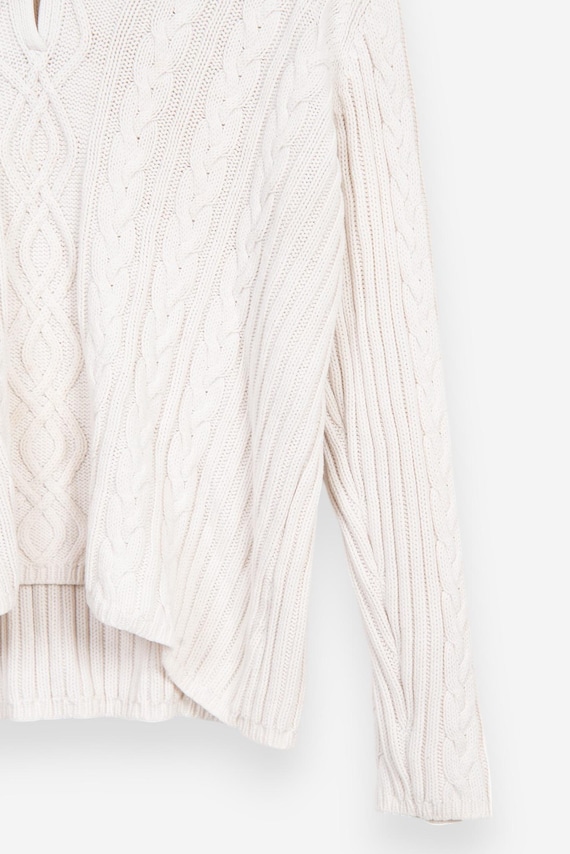 Vintage 90s St Johns Bay Cable Knit Pullover Swea… - image 5