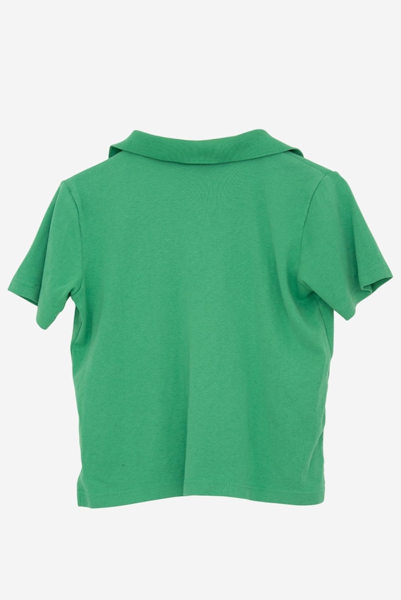 vintage 90s green basic editions button down shor… - image 5