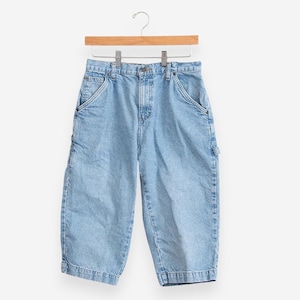 vintage 90s bill blass denim jean bermuda shorts 28" waist