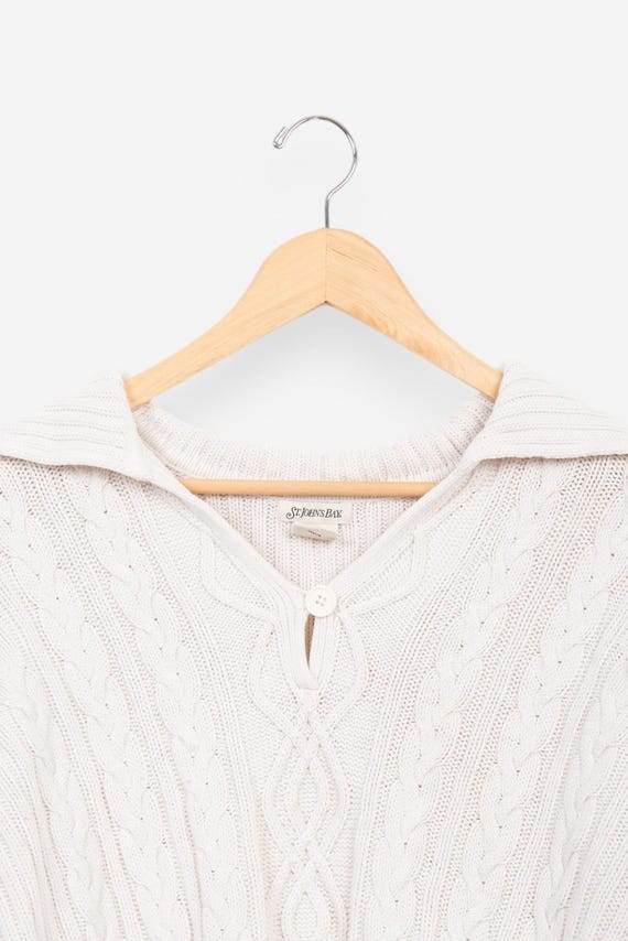 Vintage 90s St Johns Bay Cable Knit Pullover Swea… - image 4