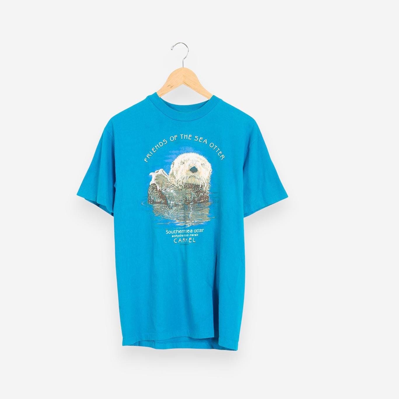 90年代ヴィンテージ ラッコTシャツ：ヘインズ シングルステッチ
