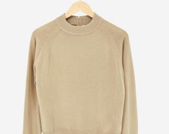 vintage y2k white stag lagenlook knit minimalistic old money pullover sweater