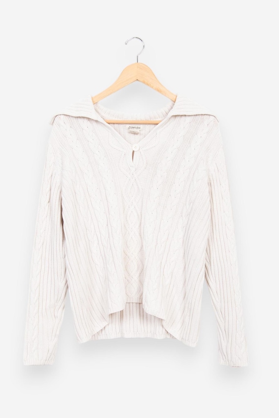 Vintage 90s St Johns Bay Cable Knit Pullover Swea… - image 2