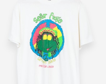 Vintage 90s Señor Frogs T-shirt: Mazatlan Mexico Rasta Frog, XL - Etsy