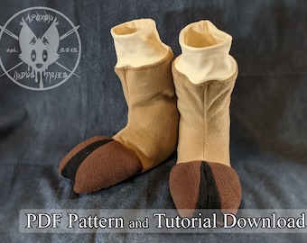 Fleece Cloven SockHoof Pattern and Tutorial
