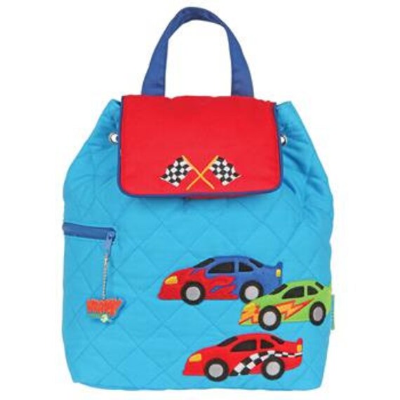 Stephen Joseph Quilted Racecars Backpack