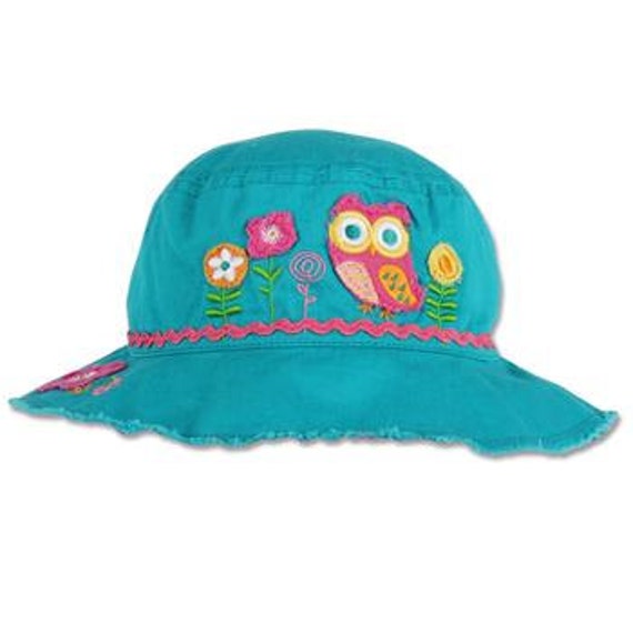 TODDLER Stephen Joseph Owl Bucket Hat, Kids Summer Hat, Sun Hat, Children's Bucket Hat.