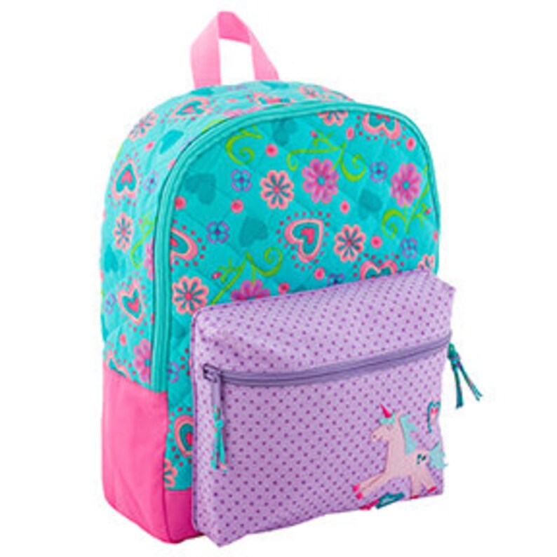 monogrammed unicorn backpack