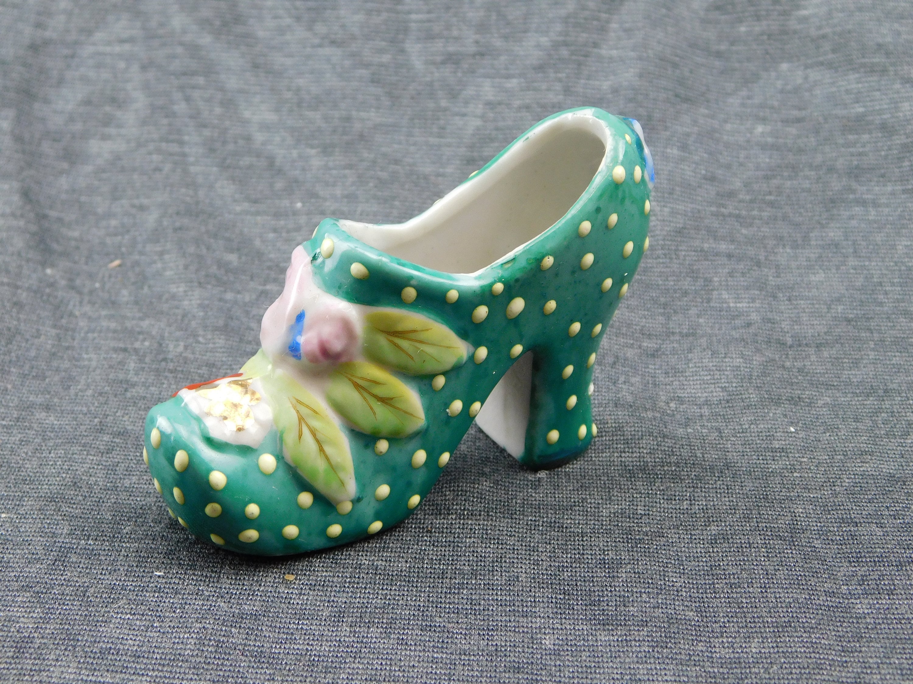 Vintage Made in Japan Ceramic Shoe 2 Vintage Made in Japan Ceramic Shoe 2