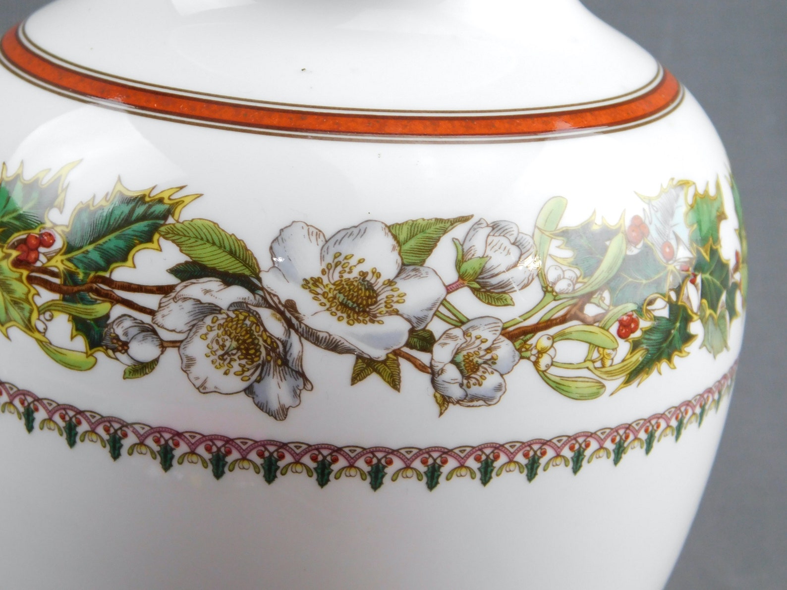 Spode Christmas Rose Bud Vase Vintage Made in England Fine Etsy