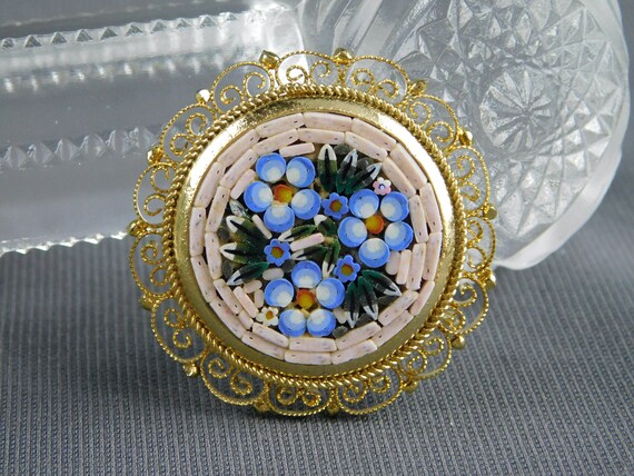 Mosaic brooch sale