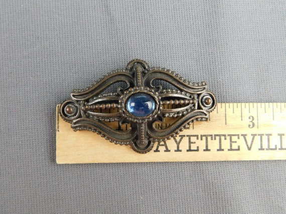 Victorian Mourning Style Vintage Brooch/ Pin with… - image 4