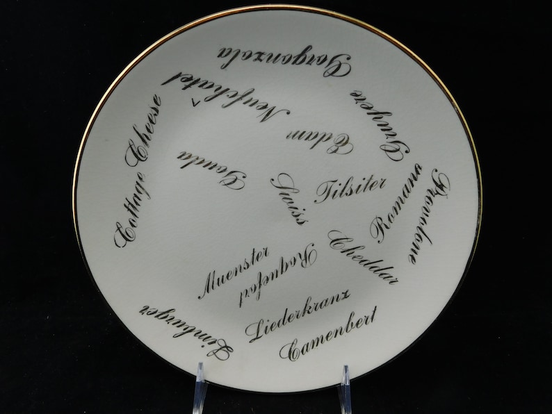 Vintage Cardinal China Co. Cheese Serving Plate 9 D Etsy