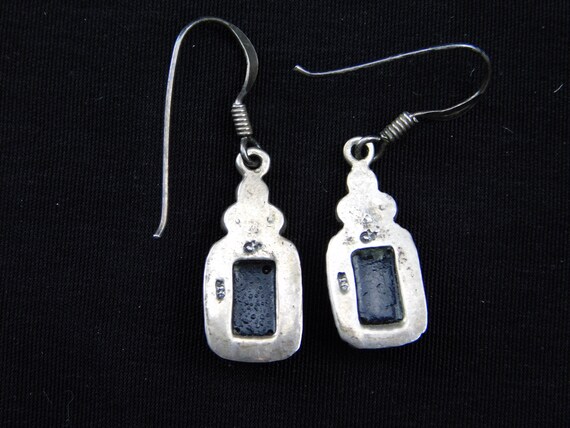 Vintage Sterling Silver 925 Marked Wire Earrings … - image 3