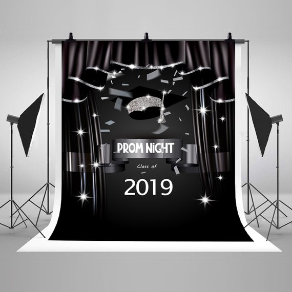 Prom Night Class Of 2019 Banner Photography Backdrops Curtains Etsy