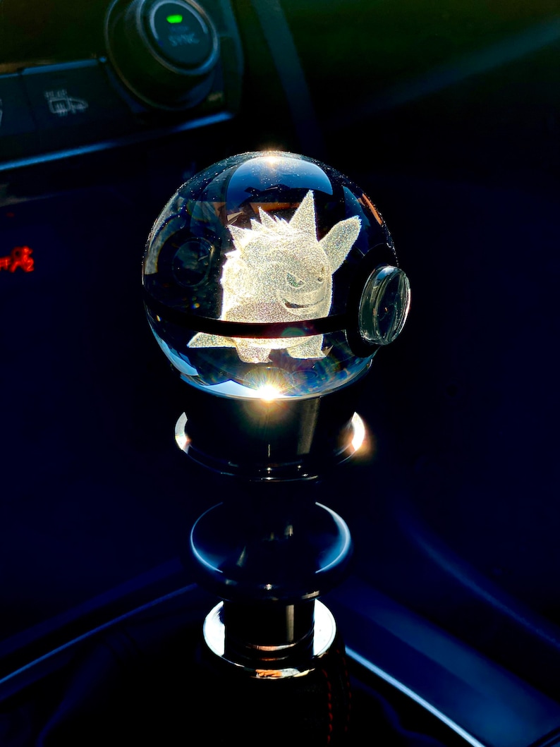 Gengar Glowing Pokeball Shift Knob Etsy Singapore