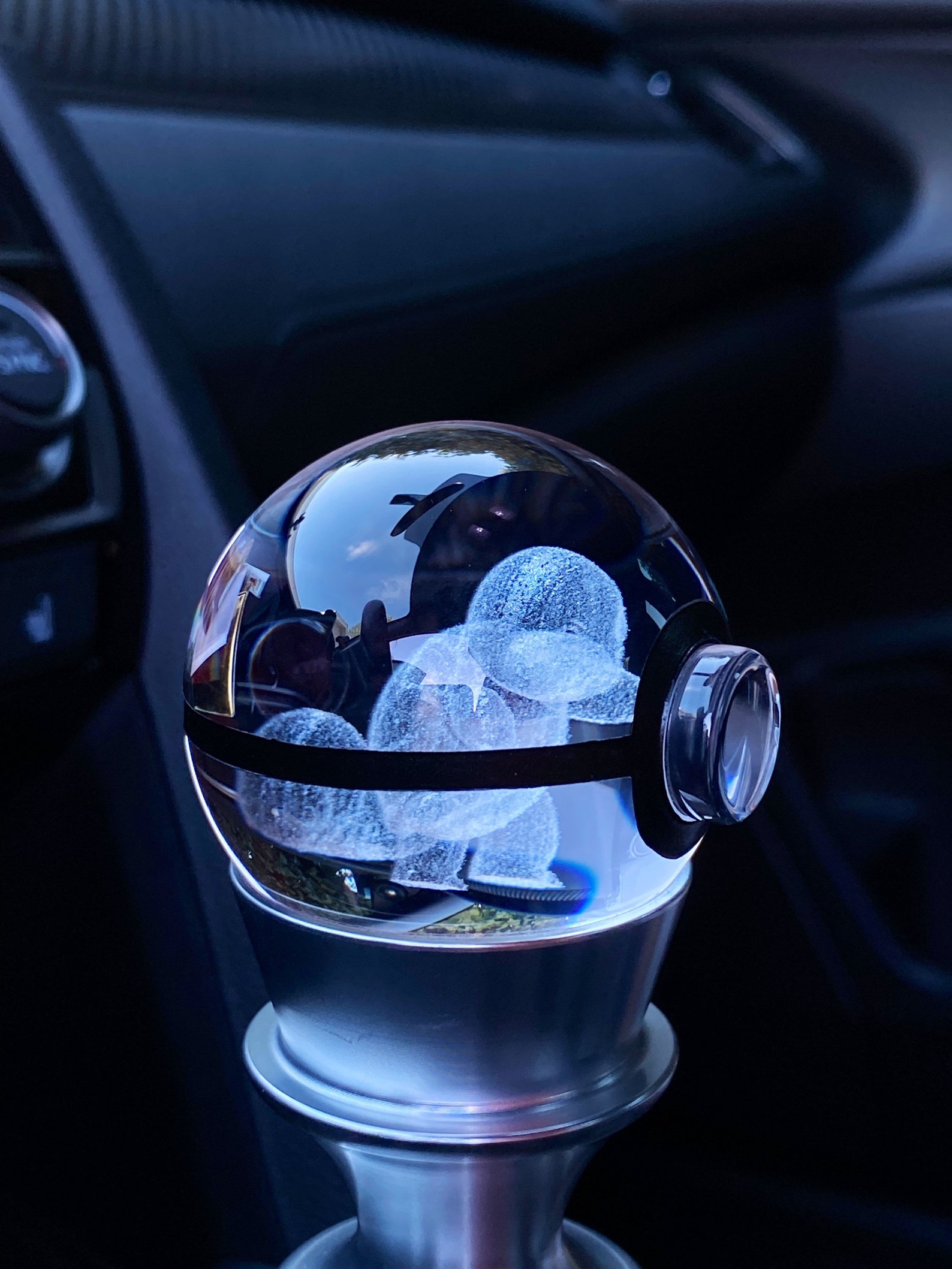 Squirtle Glowing Pokeball Shift Knob Etsy