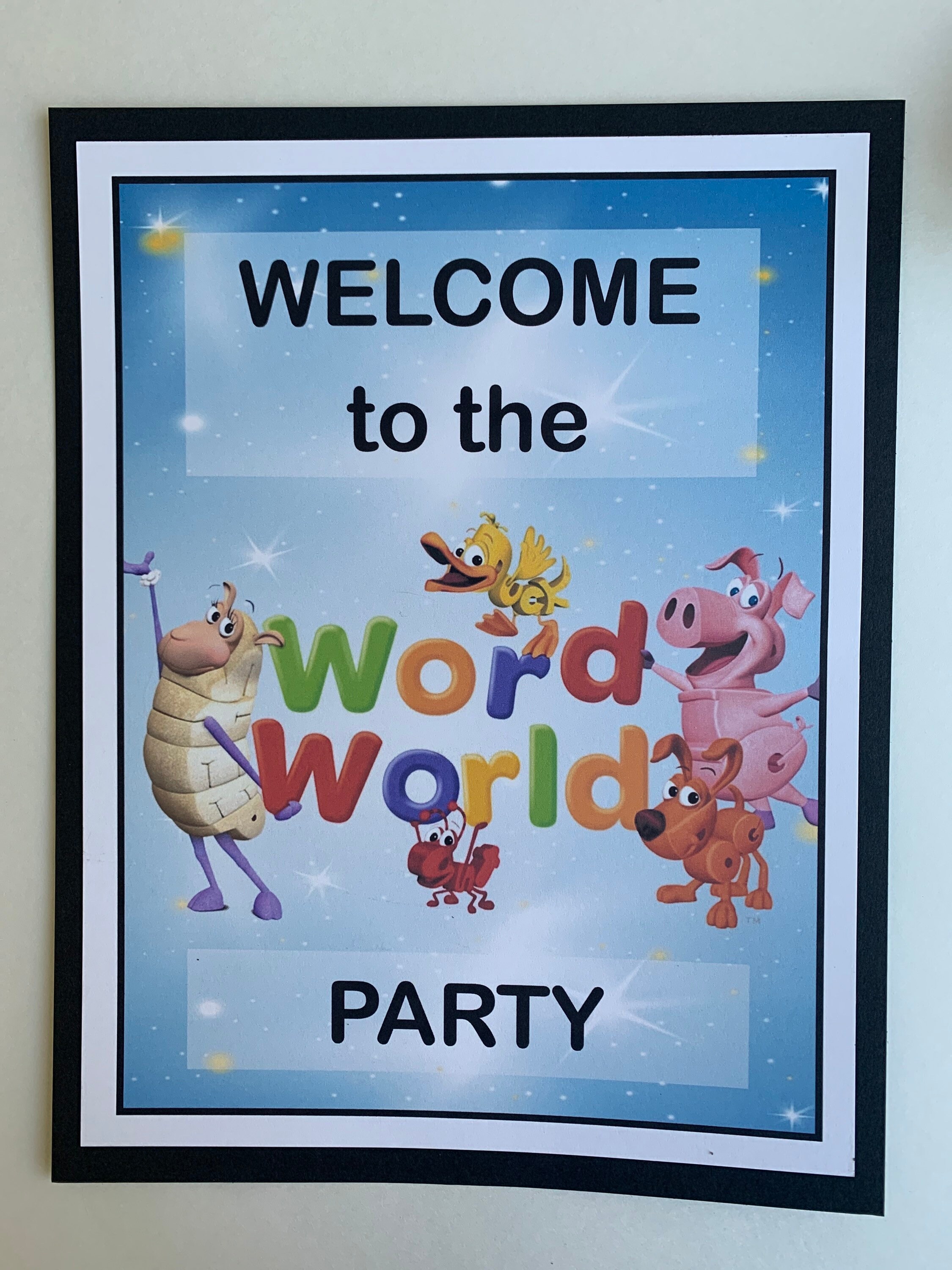 Word World PBS Kids Complete Party Package: HAPPY | Etsy