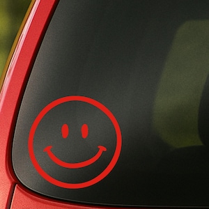 Smiley Face waterproof Vinyl Decal smile