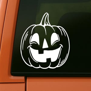 Jack O Lantern Kürbis wasserfester Vinyl Aufkleber