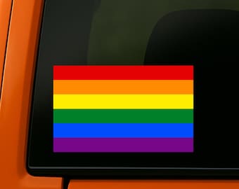 Gay Pride Flag Decal (waterproof) Rainbow Flag