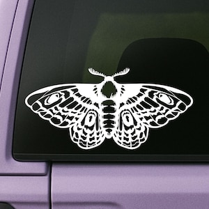Moth Car Window Decal Moth Car Decals Moth Sticker