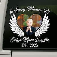 In Loving Memory Sticker Decal - Custom Memorial Decal - Personalized ...