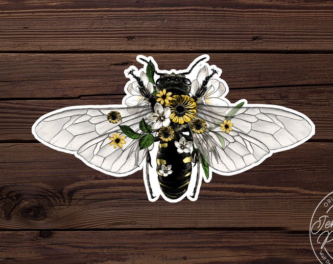 Honey Bee Car Window Decal Bee Car Decals Etsy
