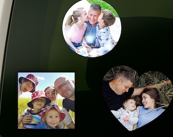 Personalisierter Foto-Aufkleber: Erinnerungs- oder Party-Geschenk, 2,5-30cm