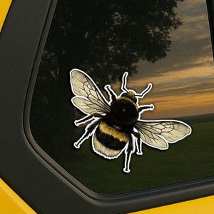 Bumble Bee Vinyl Decal Bumble Bee Adhesive Backed sticker