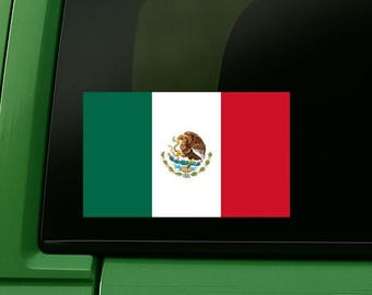Mexico Flag Vinyl Decal – Waterproof Mexican Pride Sticker for Cars, Laptops, Tumblers & More