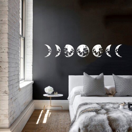 Wall Decal Sun Moon Stars Vinyl Stickers We Live by the Sun We Etsy