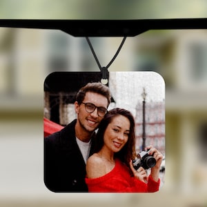 Custom Photo Car Air Freshener: Personalized Felt Scented Gift