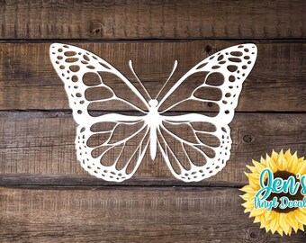 Butterflies in the Blue Sky Pattern Automotive Car Vinyl Magnet