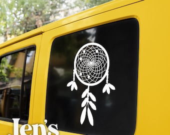 Dreamcatcher Car Window Decal – Custom Sizes & Colors (4”–22”)