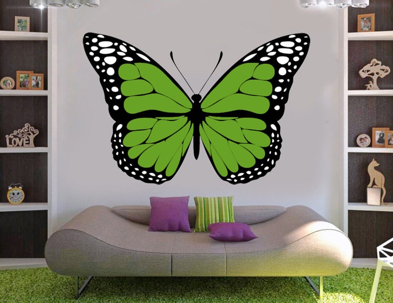 Butterfly Wall Decals Colorful Monarch Butterfly Wall Decal Etsy