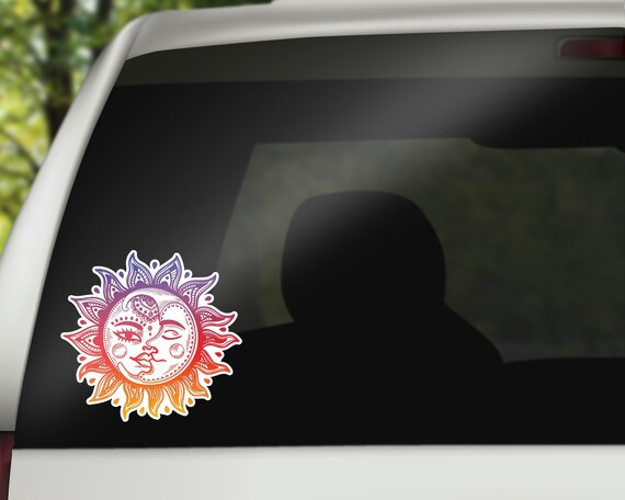 Moon car decal deals