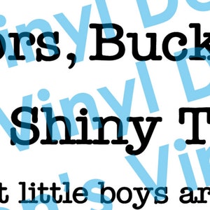 Tractors, Bucks & Shiny Trucks, That's What Little Boys Are Made of ...