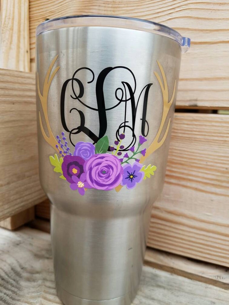 yeti cup with initials