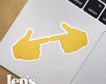 Shyboy Waterproof Vinyl Decal Finger Emoji Decal
