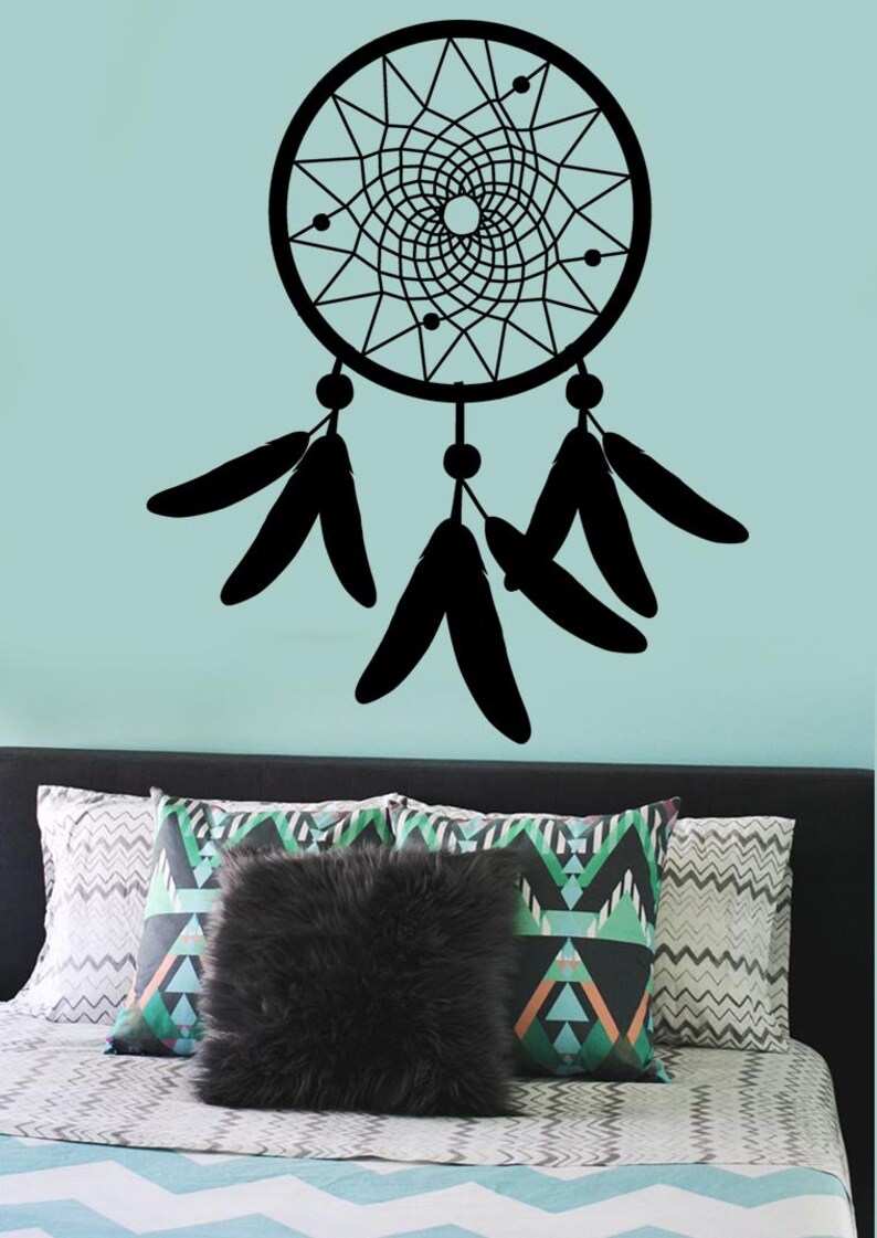 Dream Catcher Wall Decal Simple Dreamcatcher Wall Decal Etsy