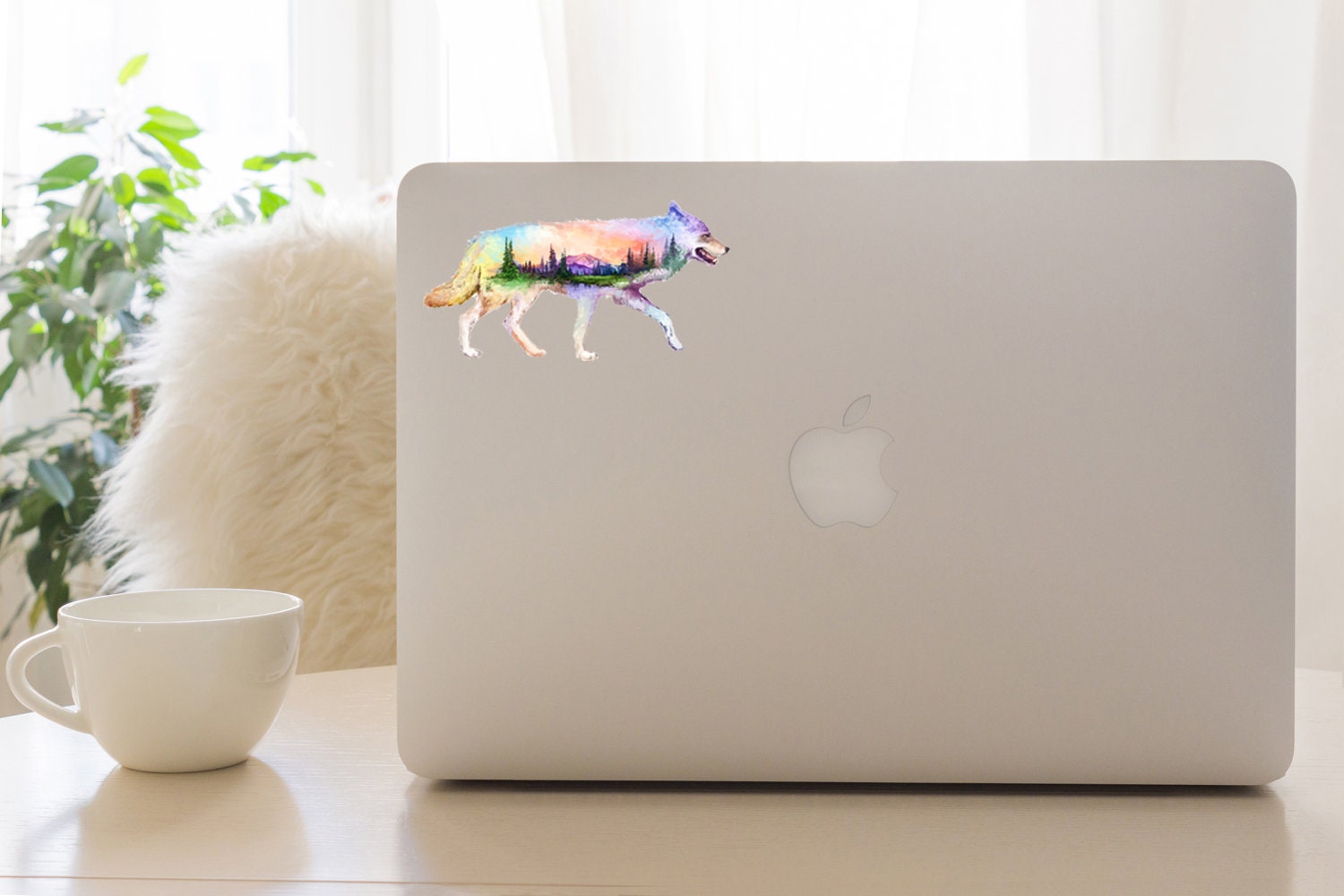 Wolves Decal Adventure Wolf Decal: Double Exposure Car/laptop Sticker - Etsy