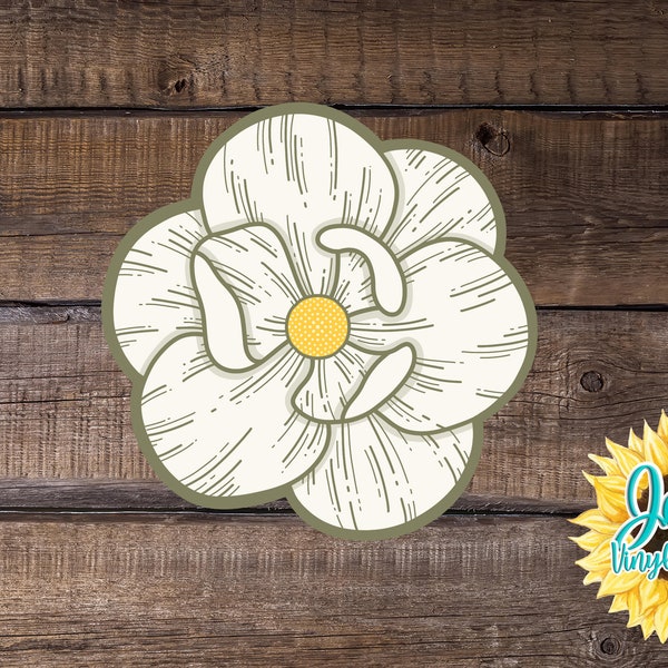 Magnolia Car Decal Etsy